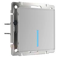 Сенсорный выключатель одноклавишный с управлением по Wi-Fi (серебряный) Werkel a048323_WR