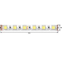 Лента со скотчем 3М светодиодная стандарт 5050, 60 LED/м, 14,4 Вт/м, 24В, IP20, Цвет: Теплый белый + холодный белый 00-00009709_SW